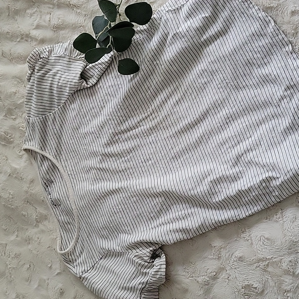 Eddie Bauer Ruffle Sleeve Tee